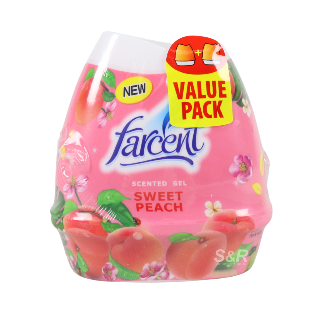 Farcent 2-pack Sweet Peach Scented Gel Air Freshener 200g